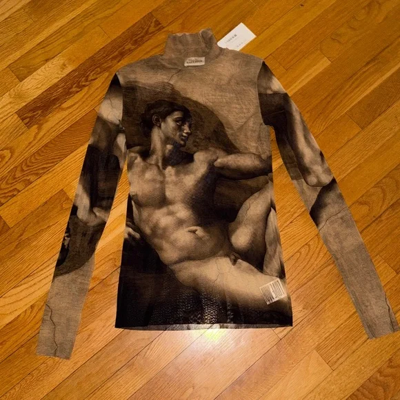 Jean Paul Gaultier Mesh Top Sz. M - Picture 1 of 8